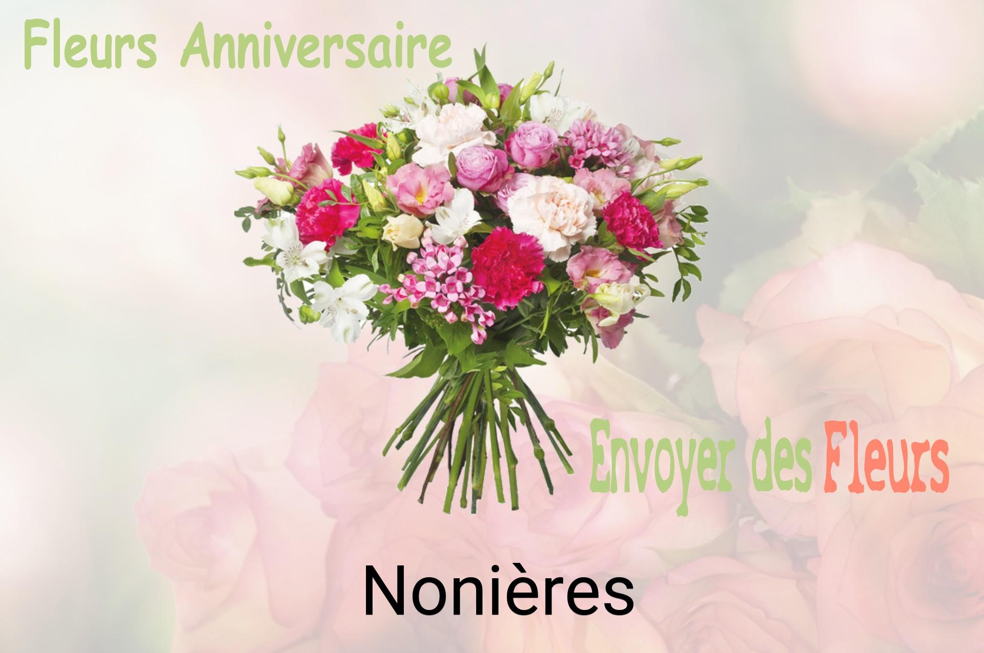 Bouquet de fleurs d’anniversaire livré à Nonières
